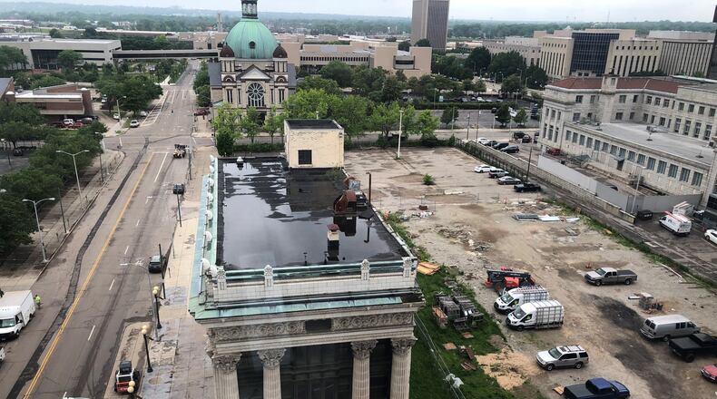 The historic Dayton Daily News building at the corner of West Fourth and South Ludlow streets. CORNELIUS FROLIK / STAFF