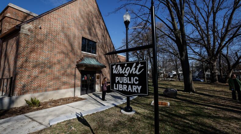 Wright Memorial Public Library is located on Oakwood. JIM NOELKER/STAFF