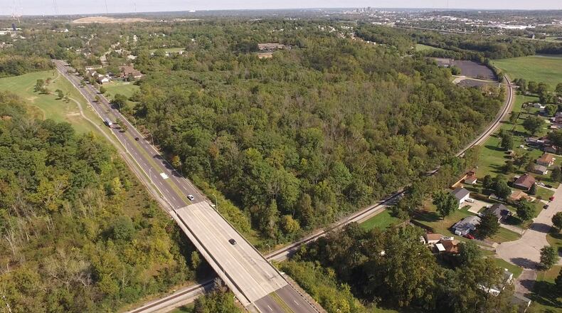 The City of Moraine is planning for 215 homes to be built on this land that is located between North Main street and Vance Road north of the railroad tracks. TY GREENLEES / STAFF