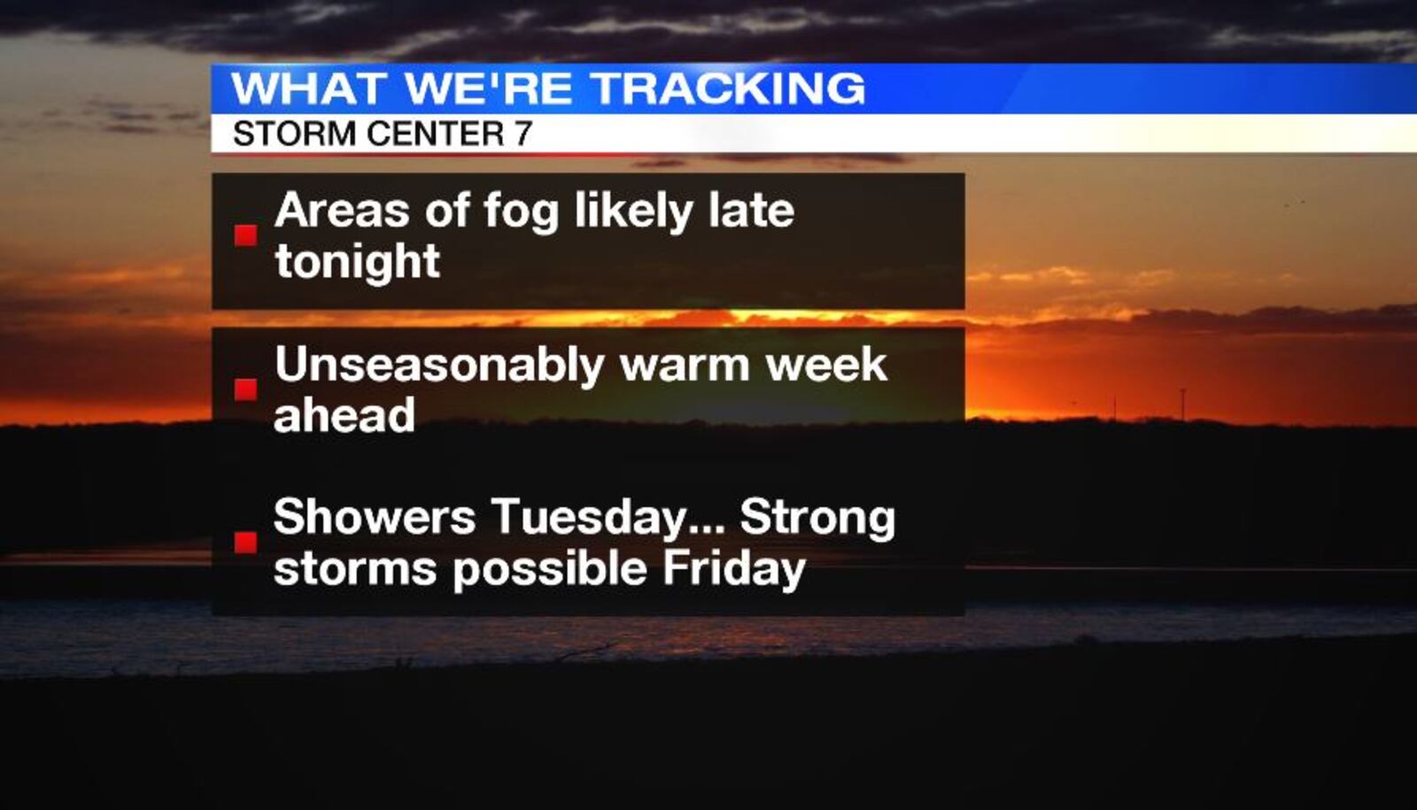 What We're Tracking / STORM CENTER 7 CHIEF METEOROLOGIST ERIC ELWELL