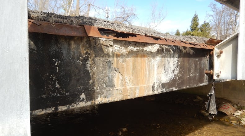 A bridge in Wenger Road will be reconstructed early next year. Photo provided by the Montgomery County Engineer's Office.