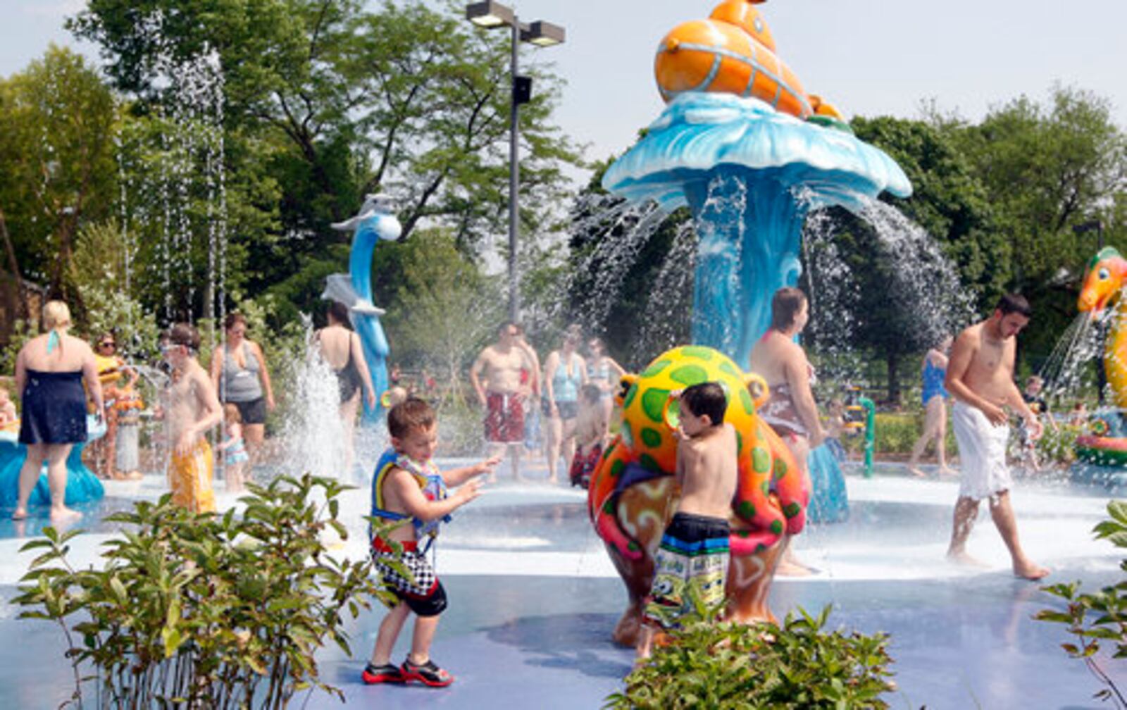 The Adventure Reef waterpark in the Kettering Recreation Center complex draws an exciting crowd. PHOTO BY JAN UNDERWOOD