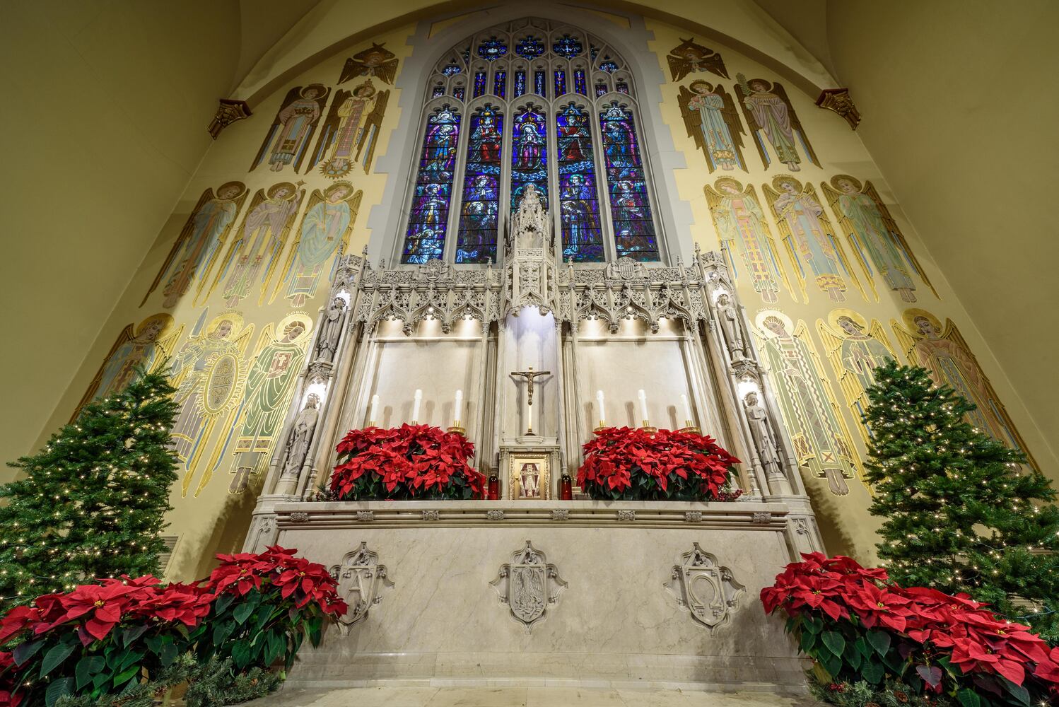 PHOTOS: A look inside Holy Angels Catholic Church decorated for Christmas