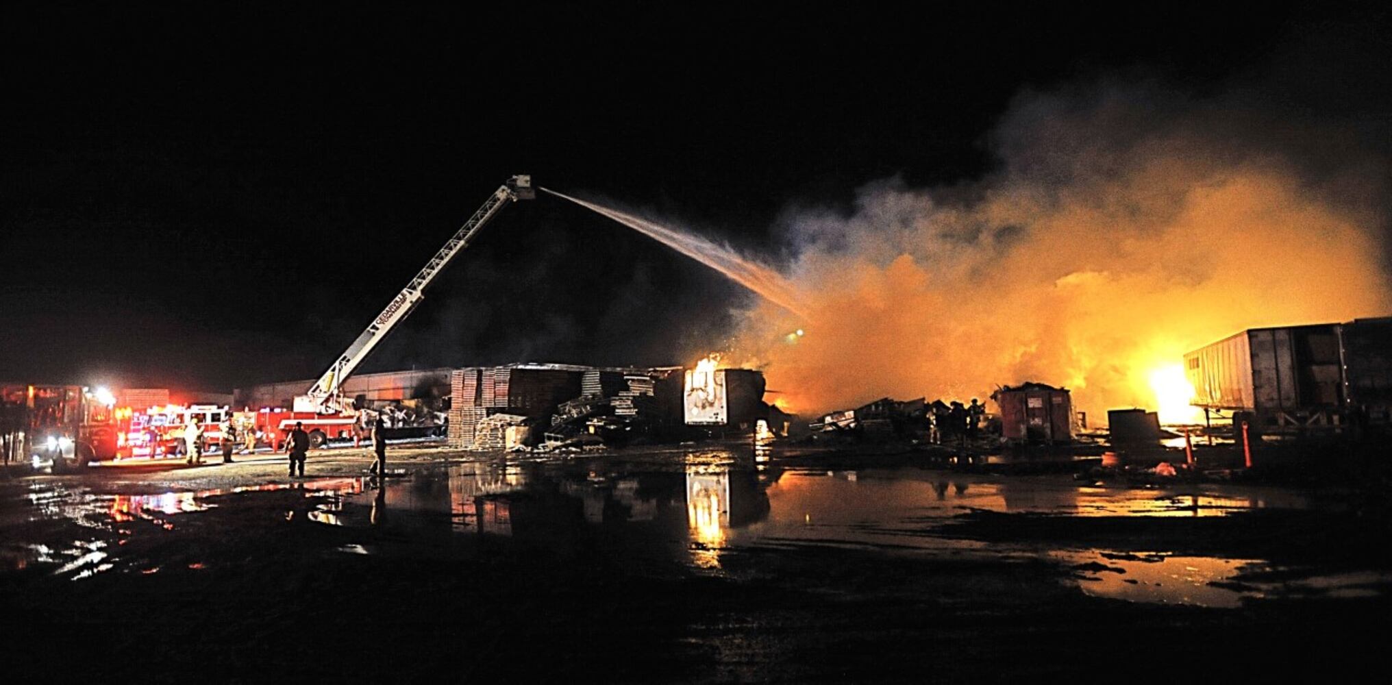 PHOTOS: Flames seen in BDL Supply fire in South Charleston