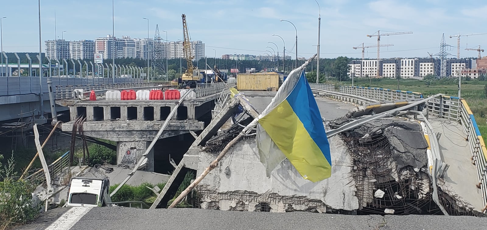 The Irpin bridge destroyed to protect Ukraine. CONTRIBUTED