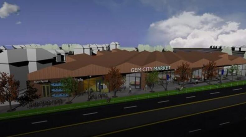 A conceptual rendering for the Gem City Market by architect Matt Sauer. CONTRIBUTED