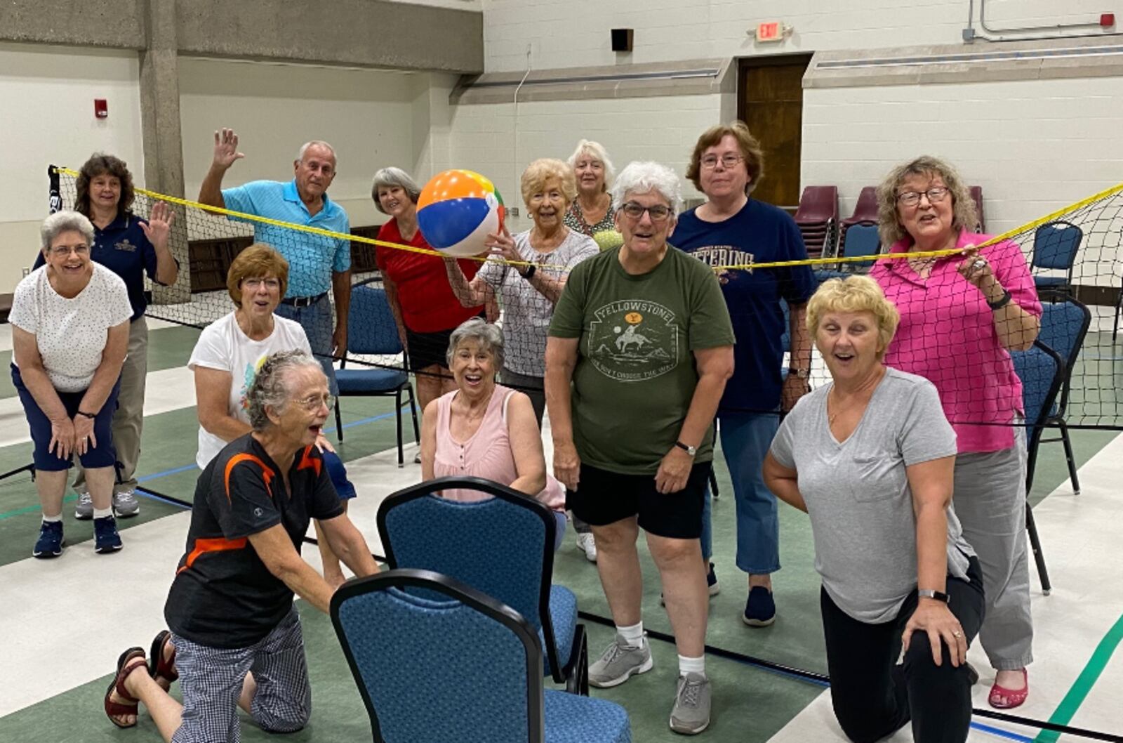Staying active is a great way for seniors to expand their social circle. The Lathrem Senior Center activities include volleyball. CONTRIBUTED