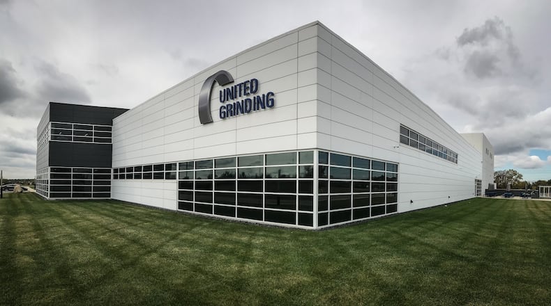 United Grinding, a Swiss company, has its North American headquarters at 2100 United Grinding Blvd. in Miamisburg near Austin Landing.