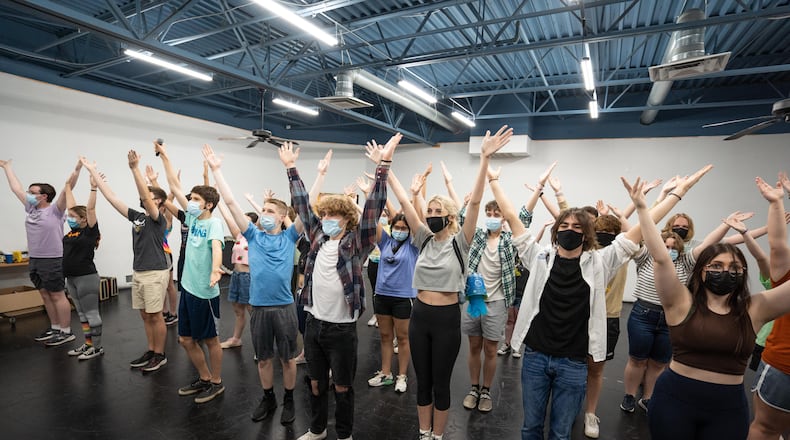 Vandalia Youth Theatre rehearses "The SpongeBob Musical," slated July 8-10 at Northmont High School.