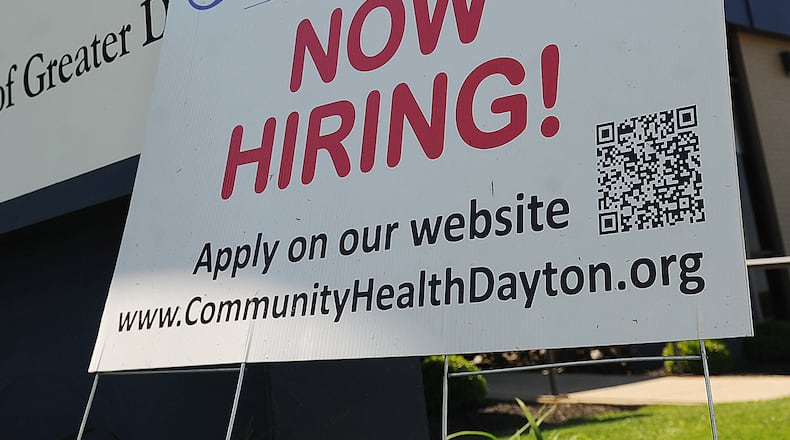 A youth job fair being held a DayAIr Park Wednesday, May 11, 2022. Lots of business are looking for help in the Montgomery County area. MARSHALL GORBY\STAFF