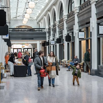 Arcade Commons, an event designed to showcase the many facets of the Dayton Arcade, happened on Saturday, Jan. 31, 2026. The North Arcade featured pop-up vendors, creative activations, wellness experiences and future Arcade retailers. A yoga class was held in the Rotunda. Brunch and lunch options were plentiful at Table 33, Lucho, 6888 Kitchen and the Garden Grille & Bar. TOM GILLIAM / CONTRIBUTING PHOTOGRAPHER