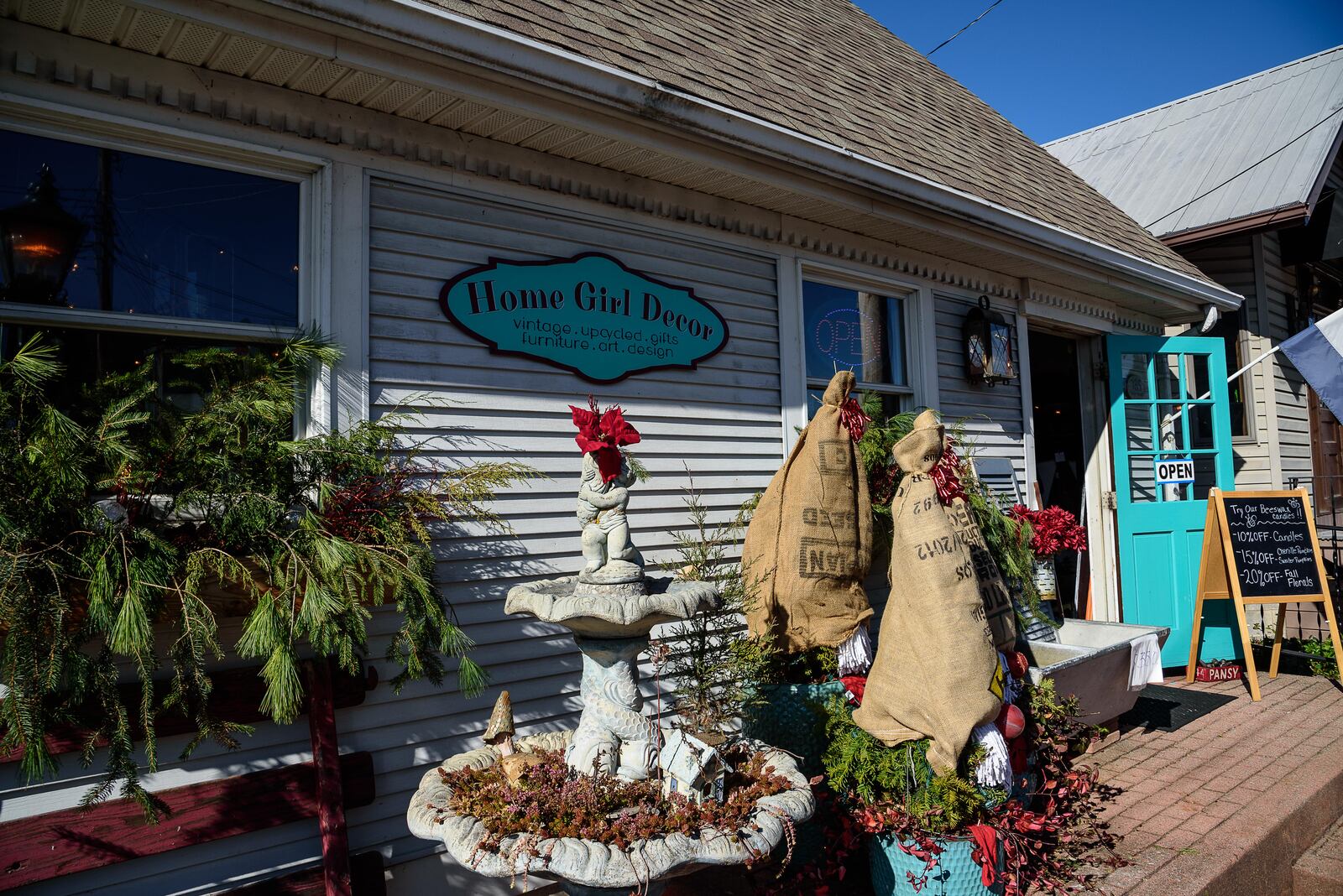 Waynesville has become the antiques capital of the Midwest, boasting a vast collection of distinctive antique stores throughout its downtown area, as well as other boutiques and home décor stores that make the village an attractive holiday-shopping destination. TOM GILLIAM/CONTRIBUTING PHOTOGRAPHER