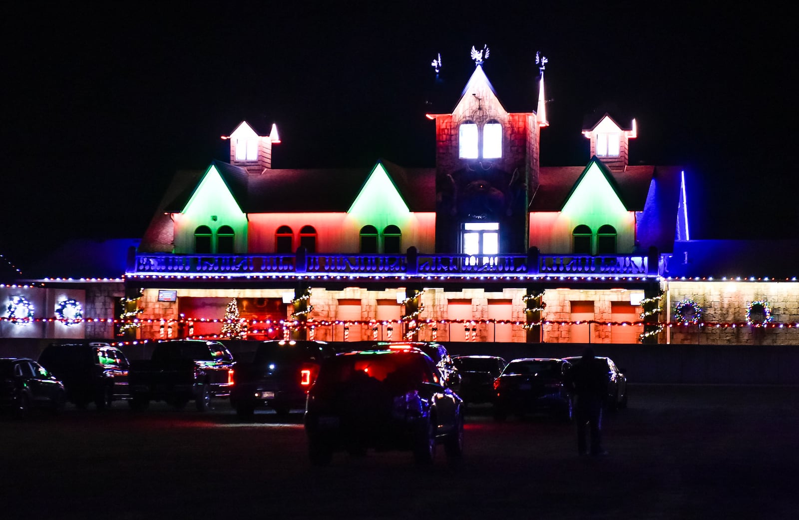 After the drive-thru experience, guests can park and enter the Christmas Village. NICK GRAHAM/STAFF