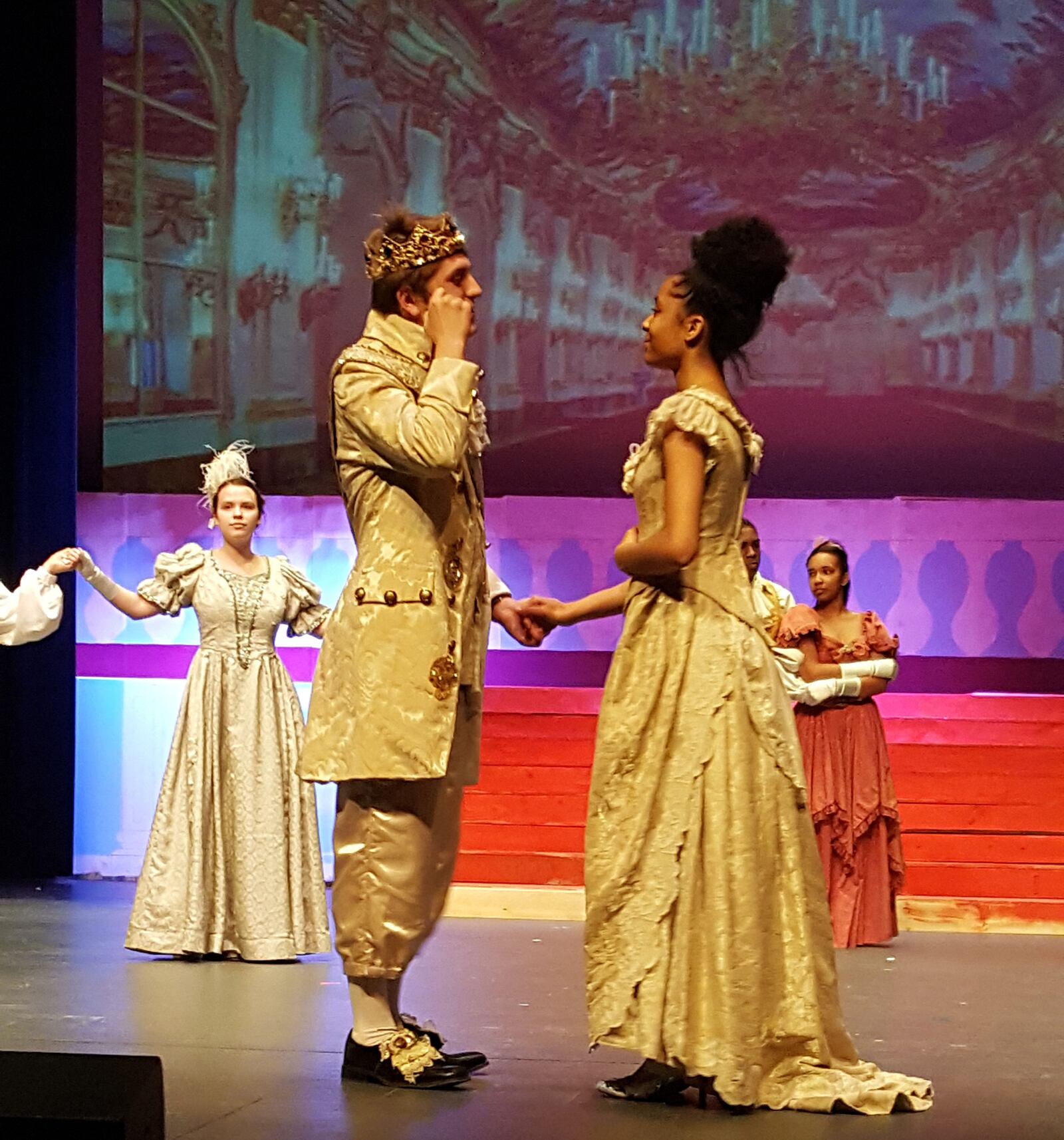 Dave Lewis as the Prince and  Kiama Wa Tenza as Cinderella   in Stivers School for the Arts' presentation of "Cinderella."