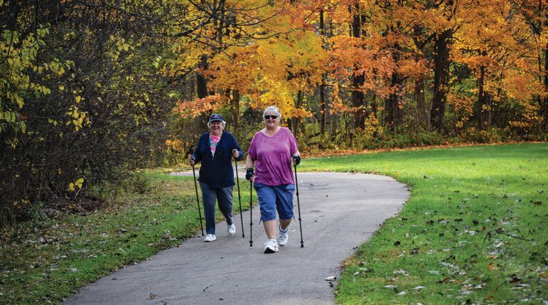 The Centerville-Washington Park District's Trail Trekking program is open to adults of all ages and abilities. CONTRIBUTED