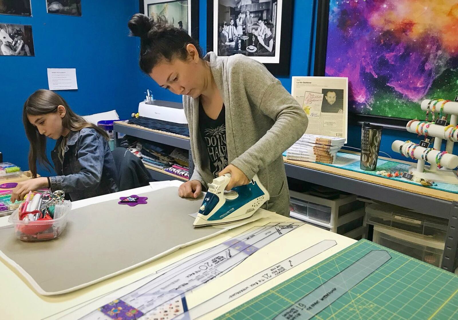 The whole family is involved with Ixchel Studio. Shown here are Ileana Del Campo-Gray and her daughter Audrey. CONTRIBUTED