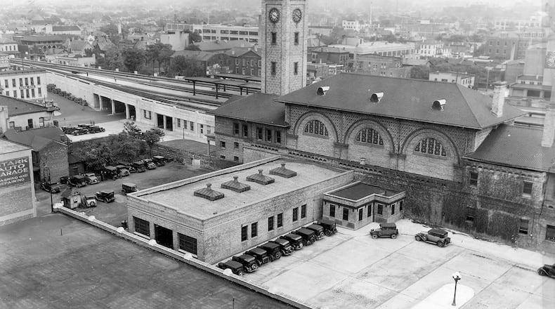 An undated photograph of Union Station. The "Tower Depot" was dedicated July 21, 1900. DAYTON DAILY NEWS ARCHIVE