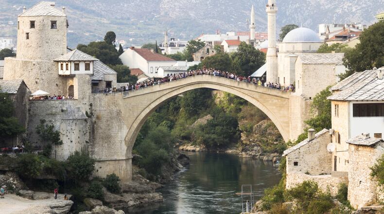 The Old Bridge in Mostar, Bosnia and Herzegovina, dates from Ottoman times. (Dreamstime)