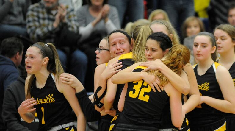 Centerville fell to Cincinnati Mount Notre Dame in a D-I regional final. MARC PENDLETON / STAFF