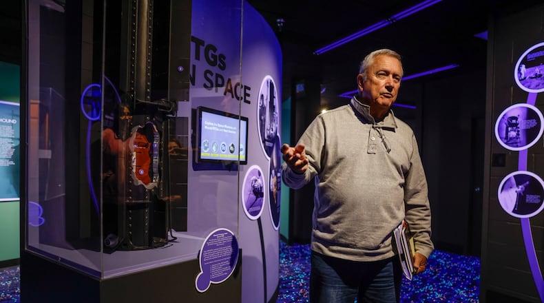 Doug Gabriel worked at the Mound in Miamisburg for 30 years and explains a plutonium 238 battery. The technology discovered during the Cold War is still being used today. Jim Noelker/Staff