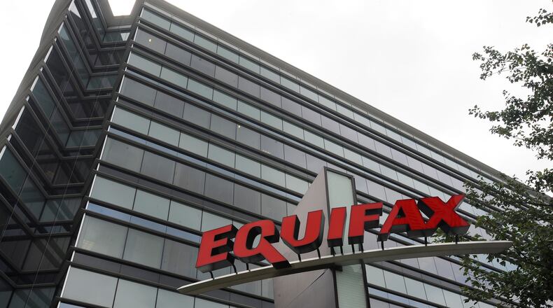 Equifax Inc. offices in Atlanta. Credit monitoring company Equifax says a breach exposed social security numbers and other data from about 143 million Americans. (AP Photo/Mike Stewart)
