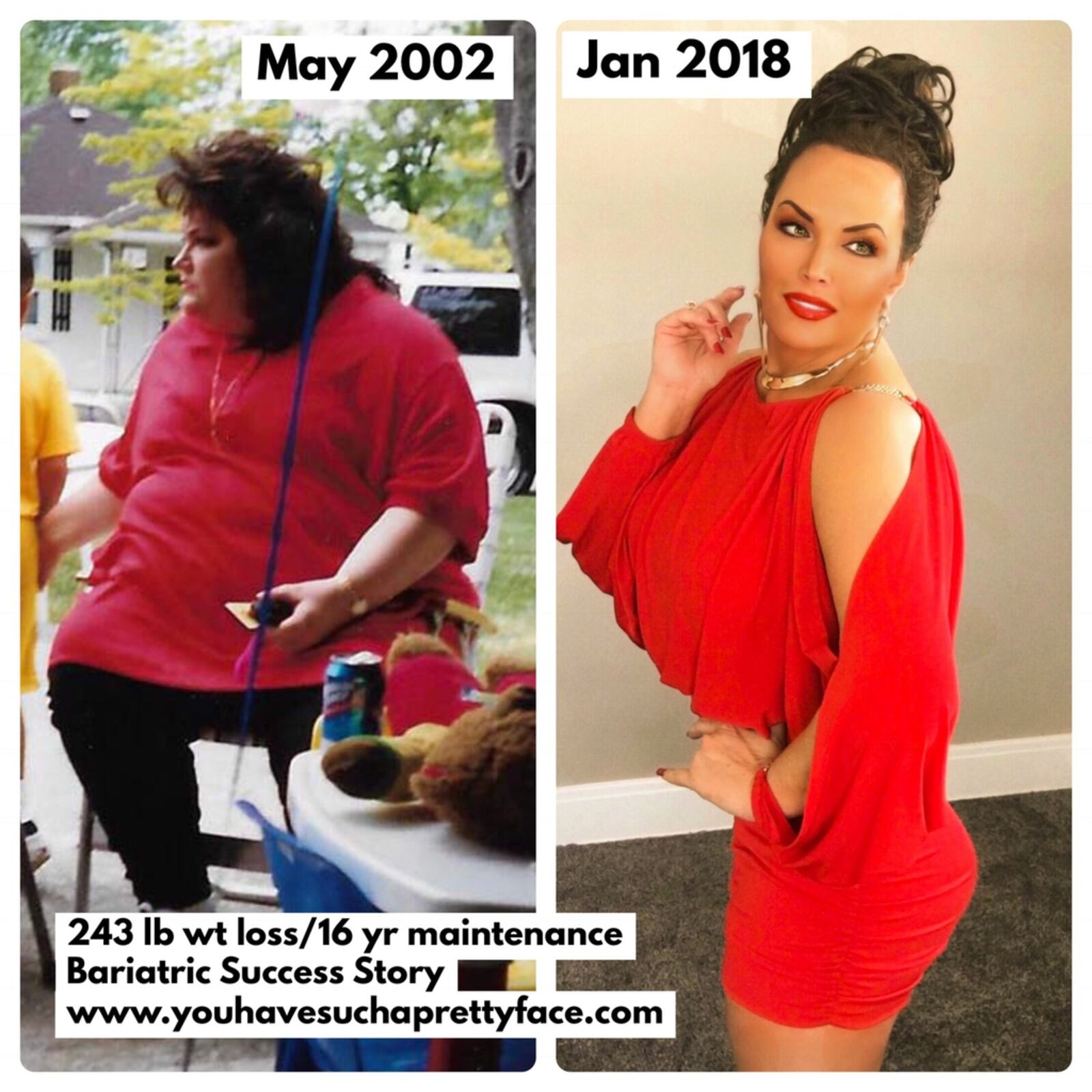 Troy resident Kelley Gunter, the author of the new book "You Have Such a Pretty Face," loss 243 with the help of weight loss surgery in 2002. She says true transformation came when he sought help for her destructive behavior.  She lives with her son Alec and three Rottweilers.