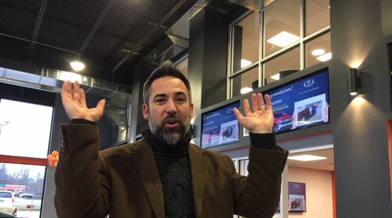 Music blares across dealership speakers whenever a customer buys a car or truck at SVG Motors. Dealership founder and owner Steve VanGorder likes it when that happens. THOMAS GNAU/STAFF