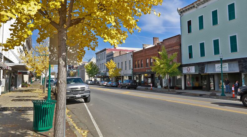 A file photo of a downtown Urbana street. Bill Lackey/Staff