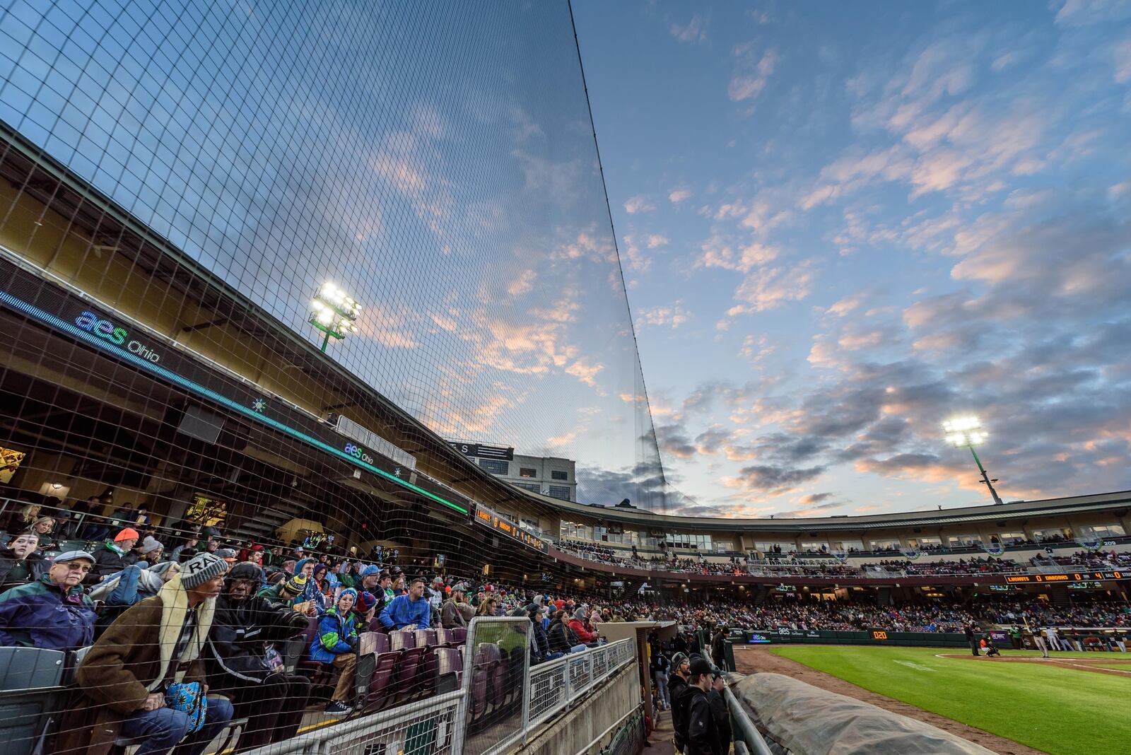 The Dayton Dragons hosted the Lansing Lugnuts to open the 2024 season on April 5 at Day Air Ballpark in downtown Dayton. TOM GILLIAM/CONTRIBUTING PHOTOGRAPHER