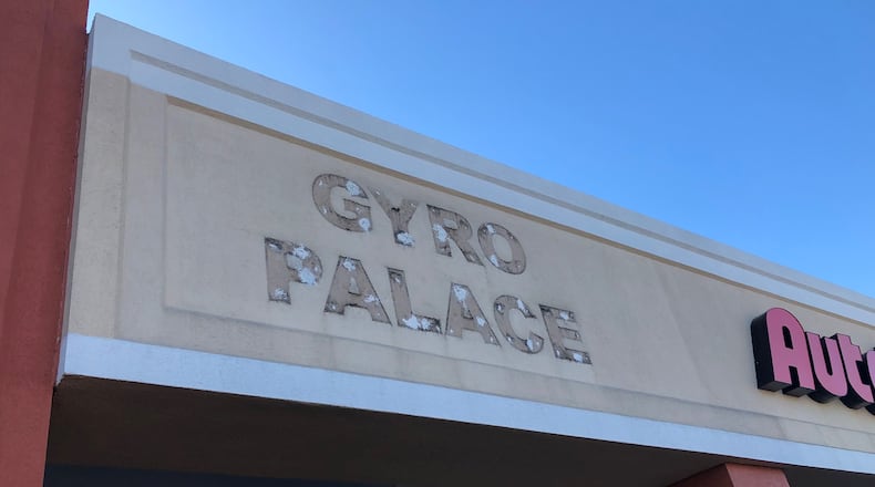 Gyro Palace, a Greek-Mediterranean restaurant that has operated since 2001 in the Airway Plaza in Riverside and was a popular lunch spot for Wright-Patterson Air Force Base employees has closed its doors. MARK FISHER/STAFF