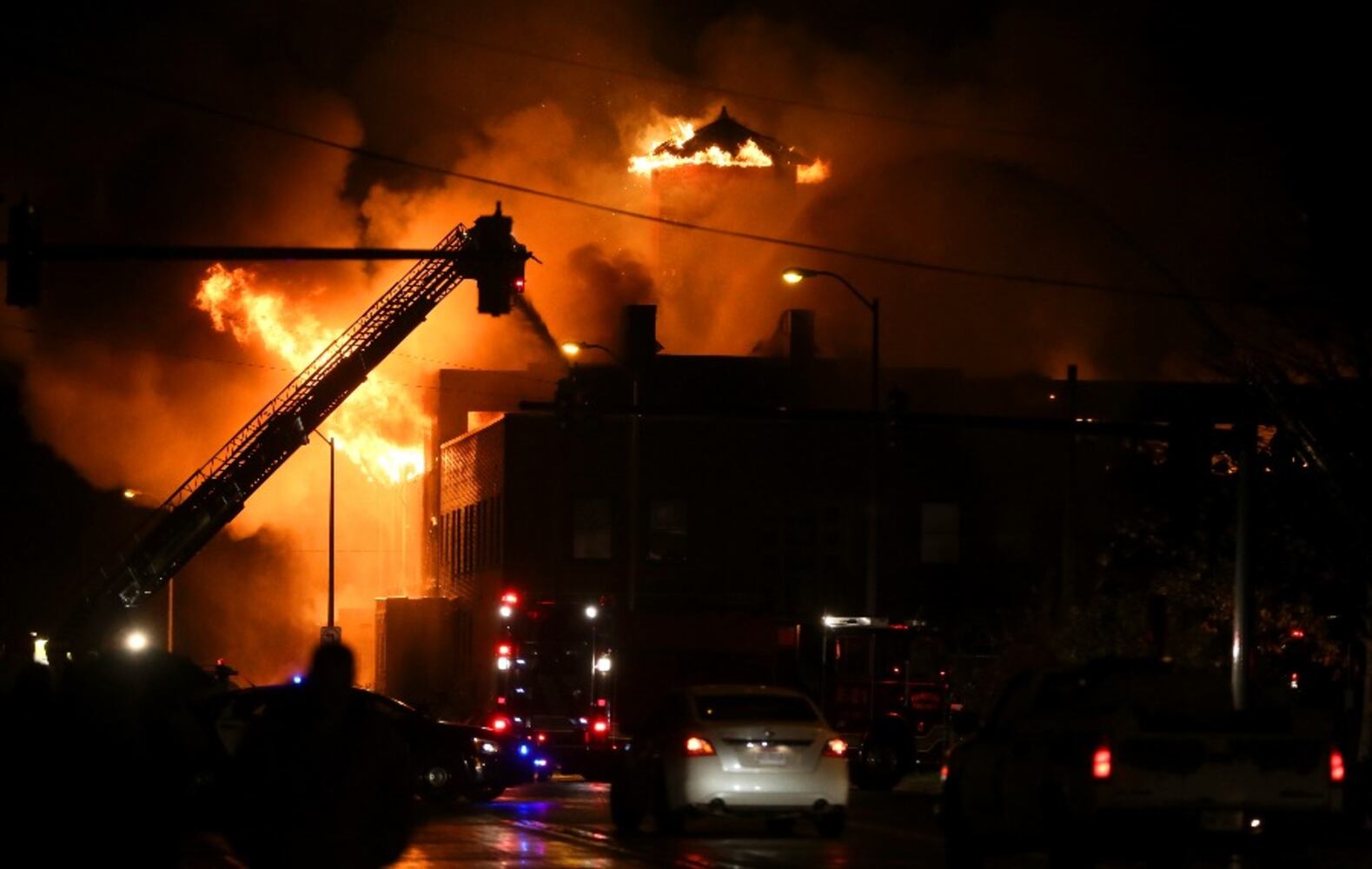 Fire at former Beckett paper mill