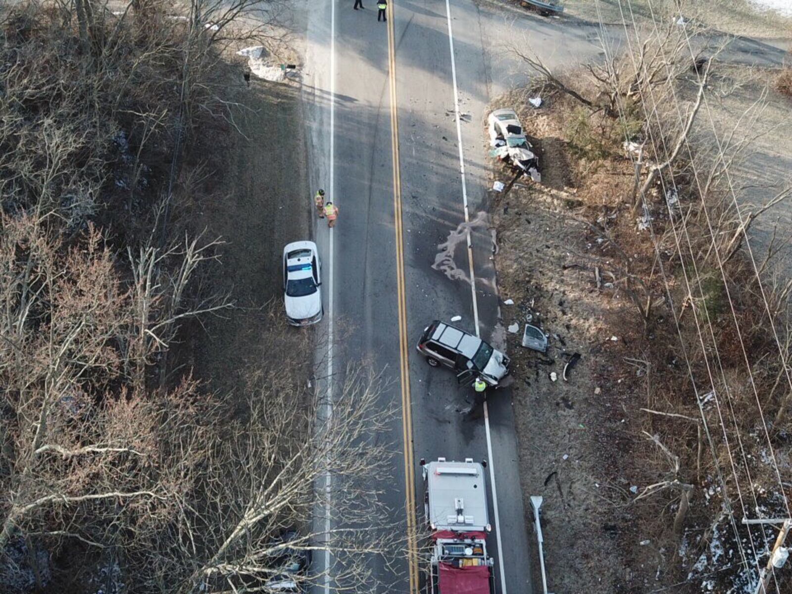 Teen killed in 4-vehicle crash on Ohio 48 in Warren County, Feb. 13, 2018. JAROD THRUSH/STAFF