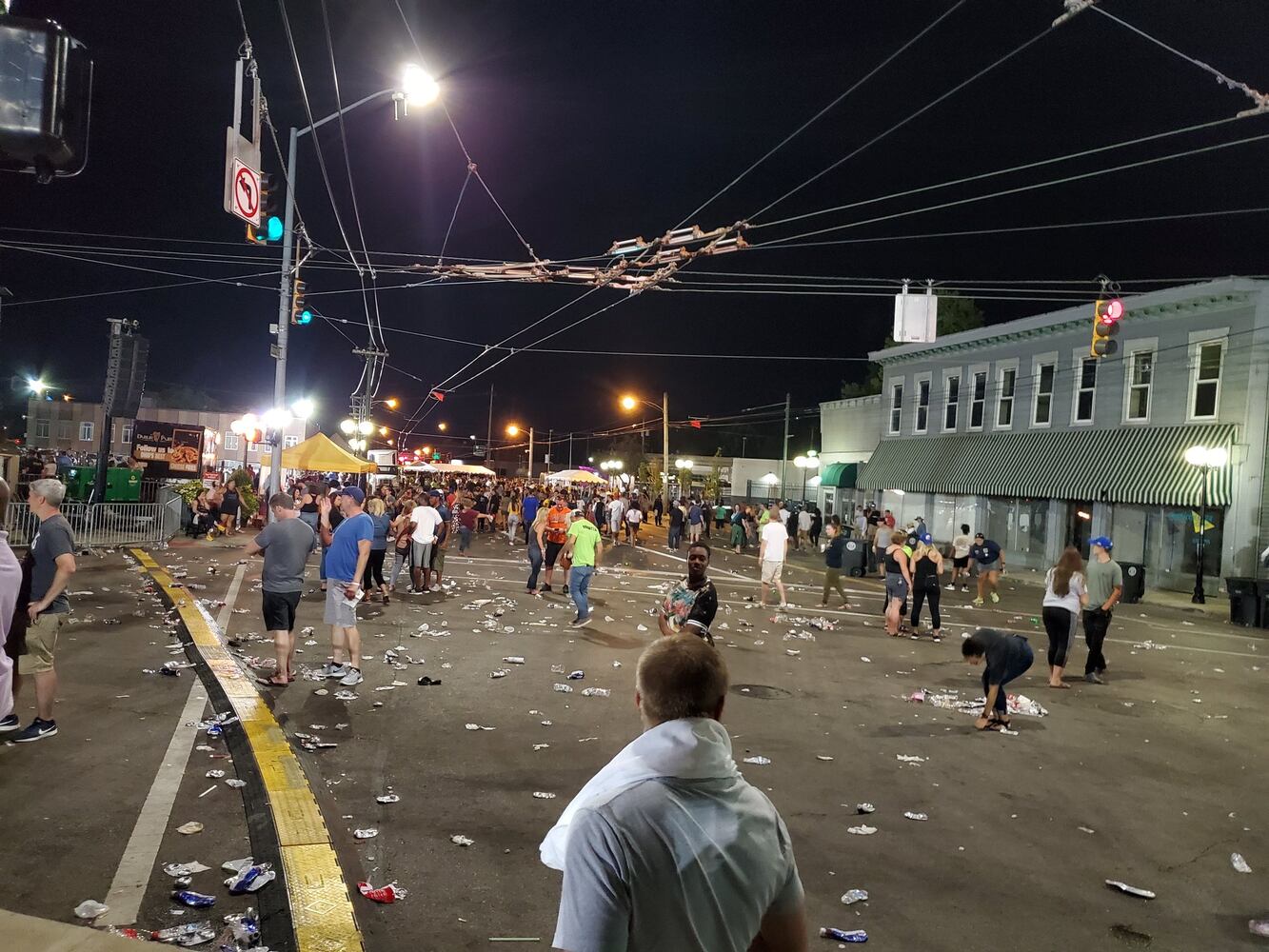 Gem City Shine block party cleanup