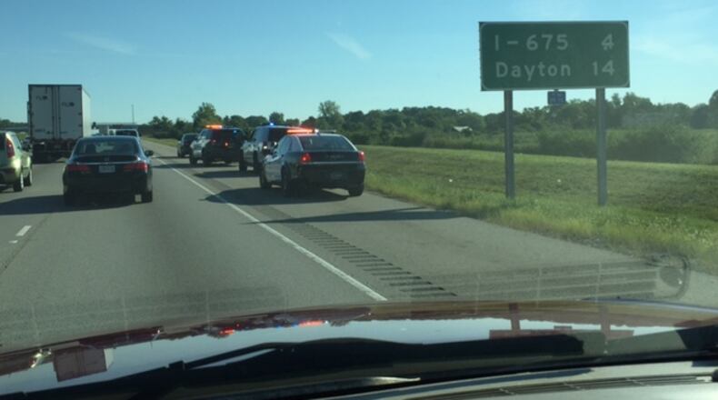 I-75 North between Ohio 73 and Austin Boulevard Tuesday Aug. 23, 2016. (Contributed)