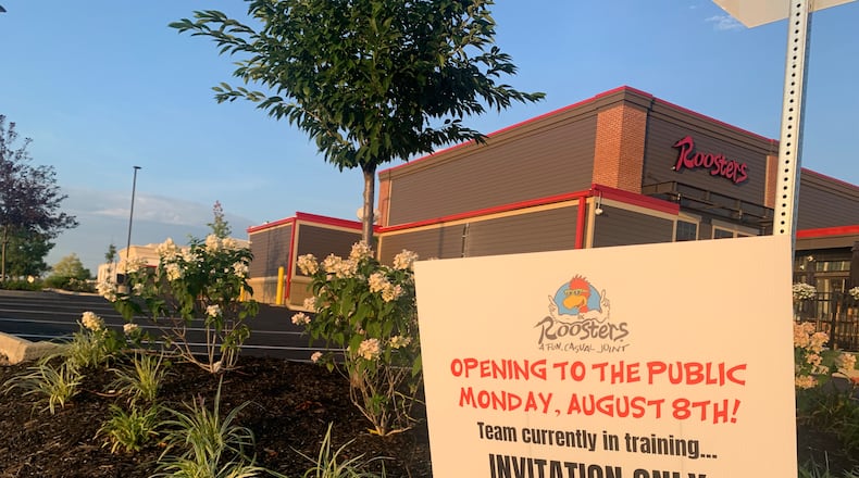 A new Roosters restaurant, located at 2430 N. Fairfield Road in Beavercreek, is opening Monday, August 8.