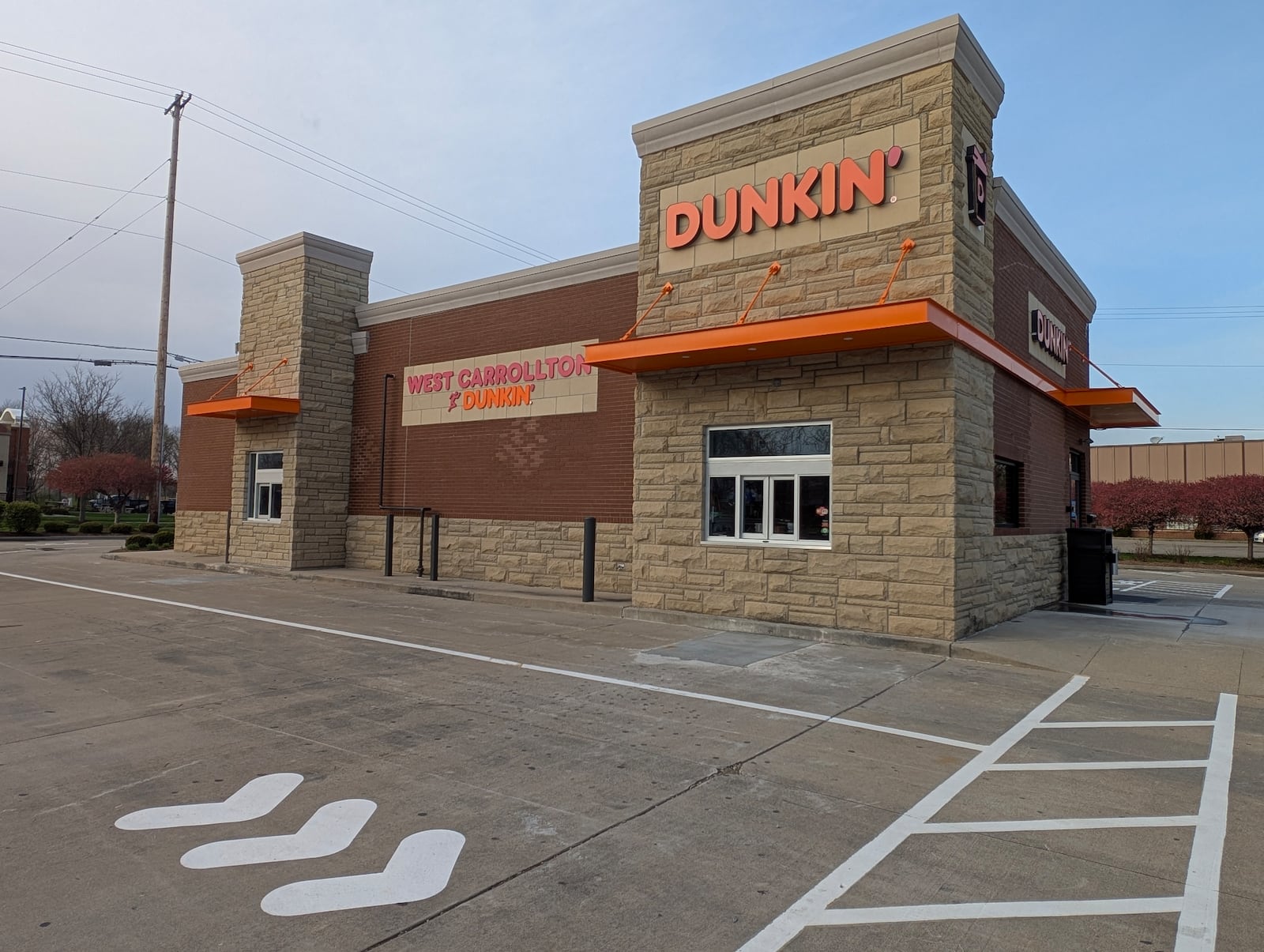 Dunkin' is open at 801 E. Dixie Drive in West Carrollton. SHARYN BOYLE/STAFF
