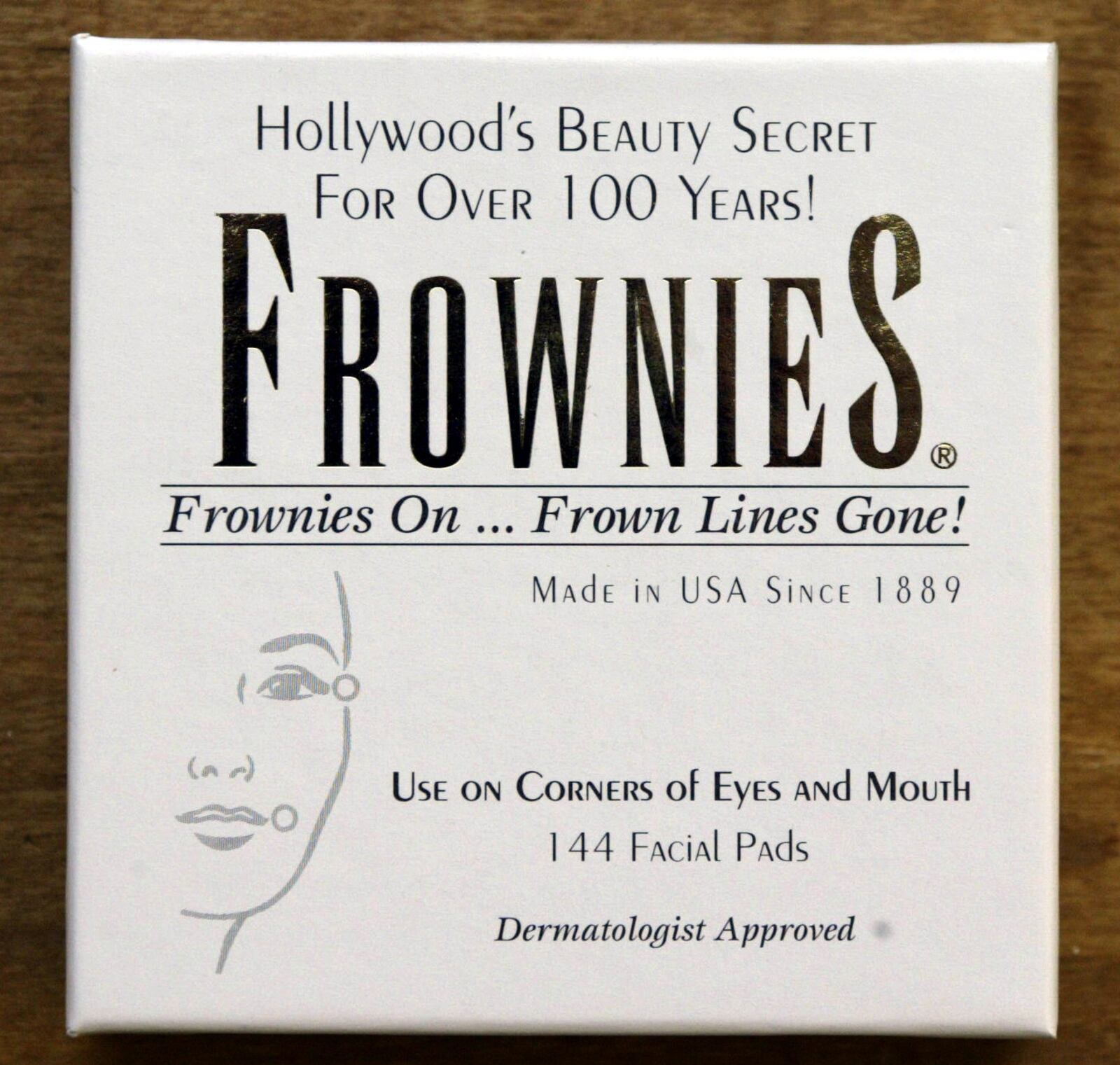 The 2003 package of Frownies