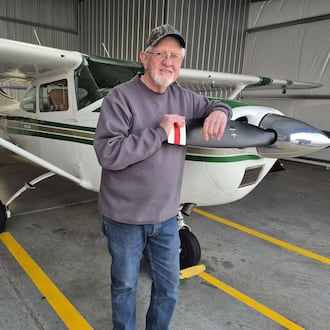 Warren County pilot Ken Ross said he will give a ride to just about anyone who asks. On Thursday, Ross will give hospice patient James Whitehead his first ever trip in an airplane. MICHAEL KURTZ / STAFF
