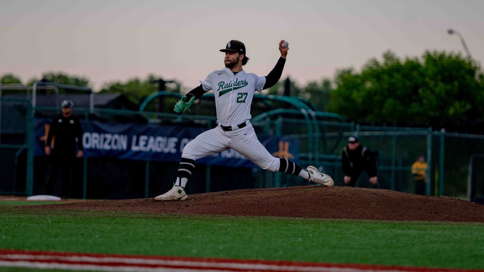 Wright State University's Garrett Peters delivers a pitch to the plate during their game against Northern Kentucky University on Friday, May 23 at Nischwitz Stadium in Fairborn. WRIGHT STATE ATHLETICS / CONTRIBUTED