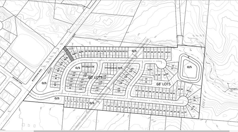 A rendering of a new subdivision planned for Huber Heights near Bellefontaine Road and aimed at people over 55. Contributed.
