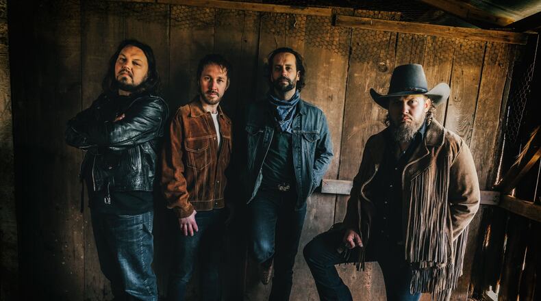 Southern rockers the Steel Woods, (left to right) Johnny Stanton, Isaac Senty, Tyler Powers and Wes Bayliss, bring its tour for “All of Your Stones” to JD Legends in Franklin on Saturday, Aug. 14. CONTRIBUTED