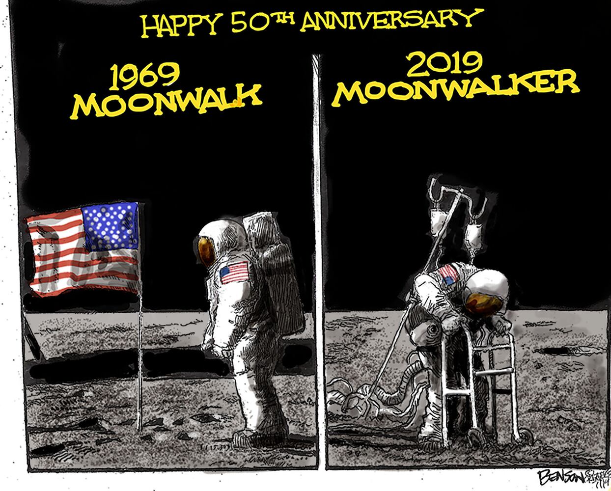 Week in cartoons: 50th anniversary of the moon landing and more