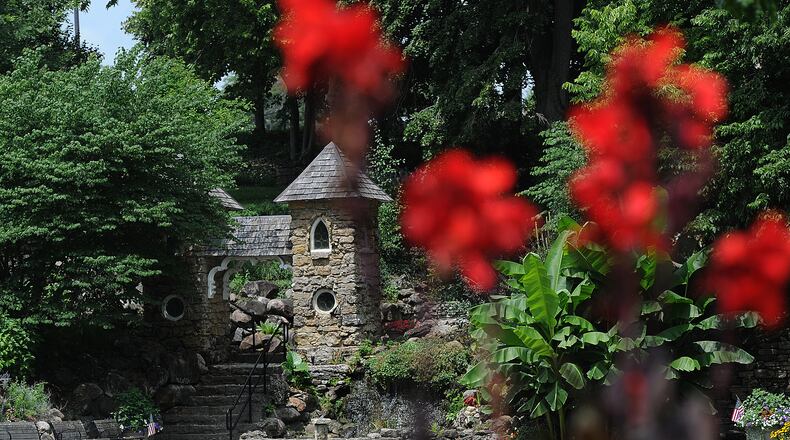 The Dayton VA Historic Grotto and garden area Wednesday, July 19, 2023. MARSHALL GORBY\STAFF