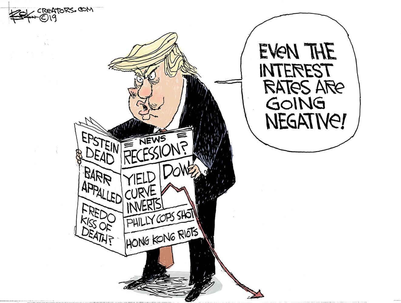 Week in cartoons: Jeffrey Epstein, the economy and more