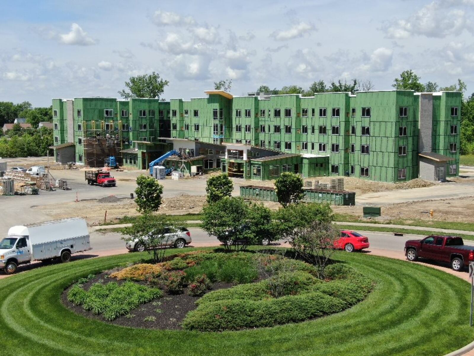 A 111-suite Residence Inn by Marriott is being constructed in Miamisburg just west of the Austin Boulevard interchange. Permit records indicate a construction cost of $12.1 million for the 90,000-square-foot facility. CONTRIBUTED