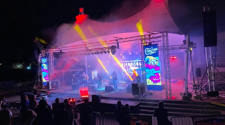 The fifth annual Corn Stand Jam, which provides funds for local mental health services, was held Sept. 30 at RiversEdge Amphitheater in Hamilton. The event features live music, games, food trucks and Rozzi's Fireworks. SUBMITTED PHOTO