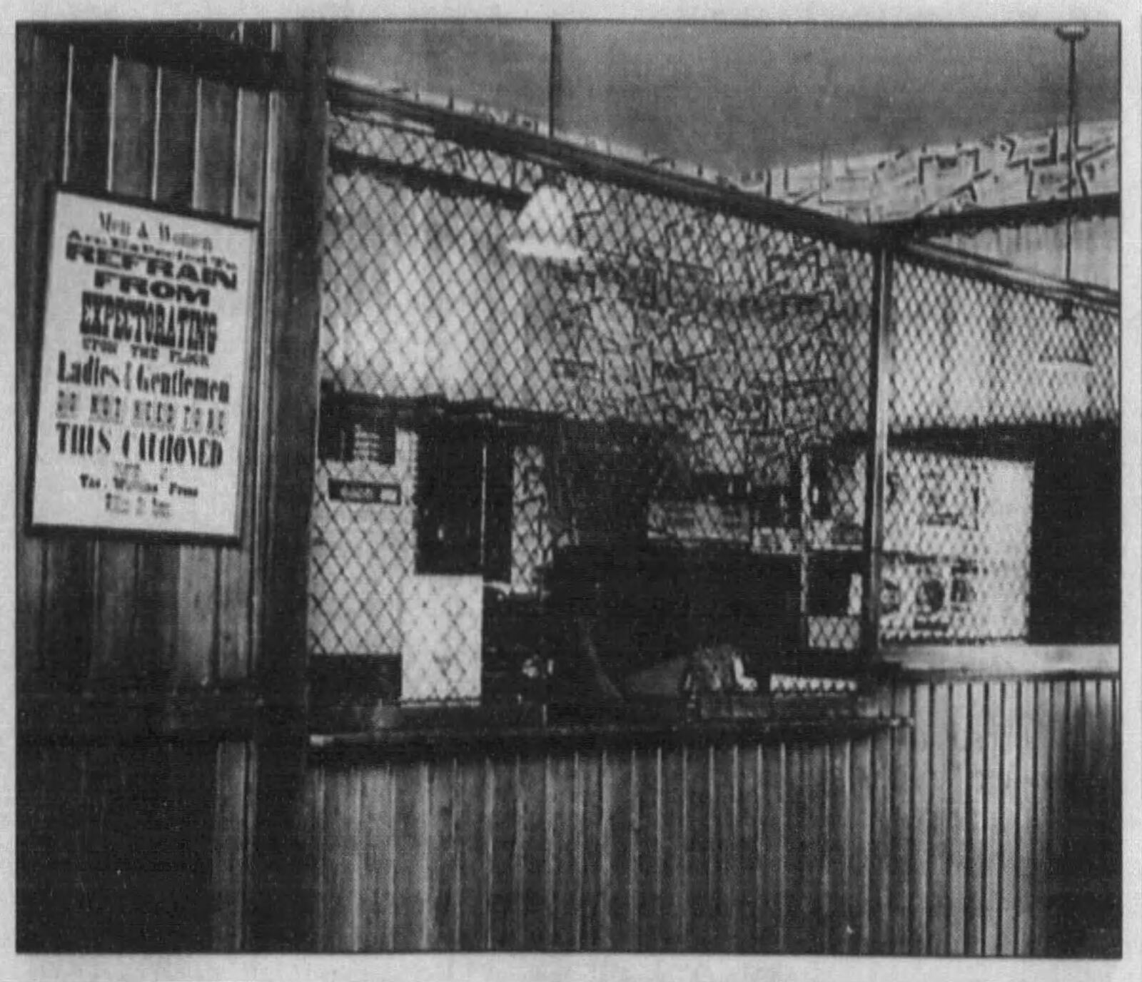 The cashier cage at Stockyards Inn. DAYTON DAILY NEWS ARCHIVES