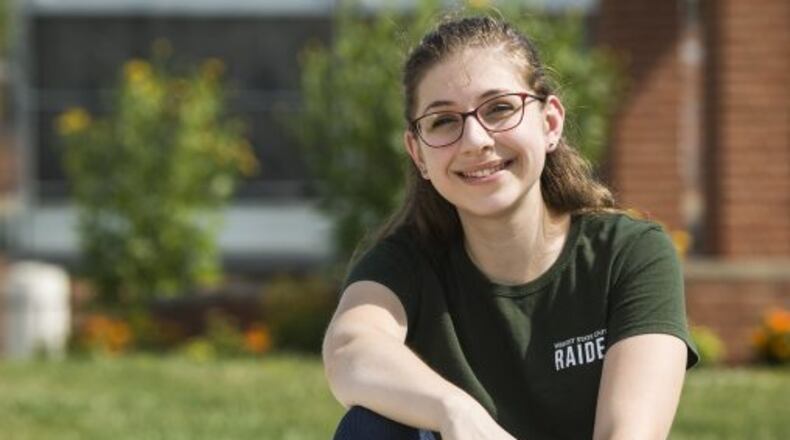 Lina Nahhas, an english major at Wright State, is one of 174 undergraduate students who were high school valedictorians or salutatorians in the school’s freshmen class. Photo Provided.