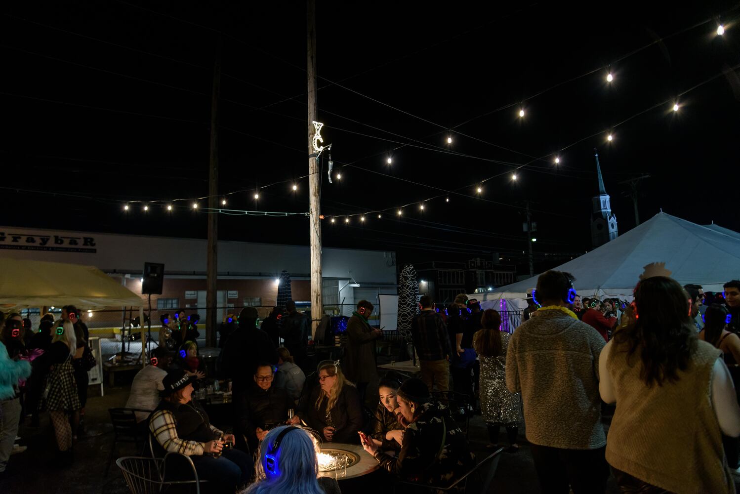 PHOTOS: Did we spot you at Dayton's New Year's Eve Ball Drop and Silent Disco at Yellow Cab Tavern?