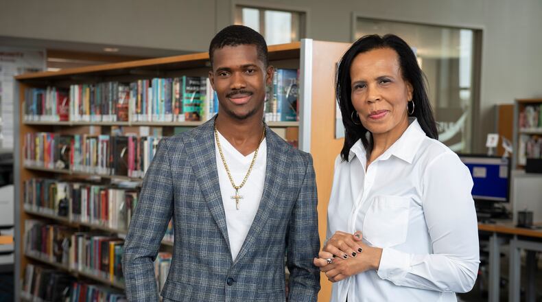 Veleta Jenkins (right), the founder and CEO of Library for Africa, which she co-founded with her former student, Darius Ricks (left), with the goal of constructing a public library in Liberia while also promoting literacy in the local area. CONTRIBUTED